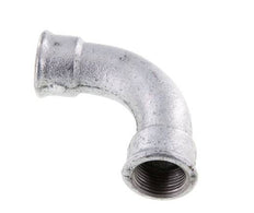 Racor acodado 90deg Rp1'' Hembra Hierro fundido largo 25bar (351.25psi)