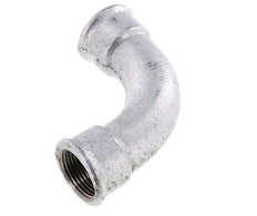 Racor acodado 90deg Rp1'' Hembra Hierro fundido largo 25bar (351.25psi)