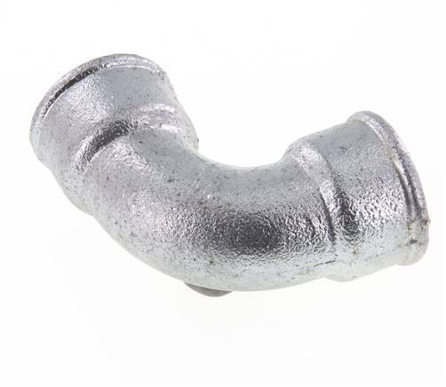 Racor acodado 90deg Rp1 1/4'' Hembra Hierro fundido corto 25bar (351.25psi)