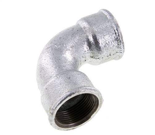 Racor acodado 90deg Rp1 1/4'' Hembra Hierro fundido corto 25bar (351.25psi)