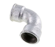 Racor acodado 90deg Rp1 1/4'' Hembra Hierro fundido corto 25bar (351.25psi)