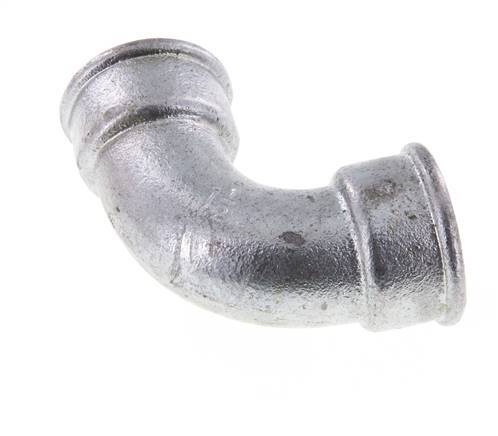 Racor acodado 90deg Rp1 1/2'' Hembra Hierro fundido corto 25bar (351.25psi)