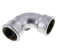 Racor acodado 90deg Rp1 1/2'' Hembra Hierro fundido corto 25bar (351.25psi)