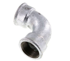 Racor acodado 90deg Rp1 1/2'' Hembra Hierro fundido corto 25bar (351.25psi)