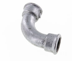90deg Angled Fitting Rp3/4'' Female Long Cast Iron 25bar (351.25psi) [2 Pieces]