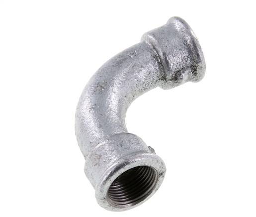 90deg Angled Fitting Rp3/4'' Female Long Cast Iron 25bar (351.25psi) [2 Pieces]
