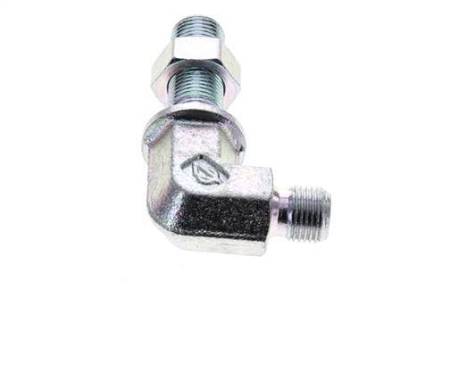 Racor acodado 90deg Pasamuros G1/8'' Acero alta presión Cono 60° 350bar (4917.5psi) Hidráulico