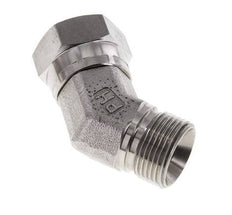 Racor Acodado 45deg G3/4'' Hembra x Macho Acero Inoxidable Alta Presión 60° Cono 175bar (2458.75psi) Hidráulico