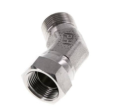 Racor Acodado 45deg G3/4'' Hembra x Macho Acero Inoxidable Alta Presión 60° Cono 175bar (2458.75psi) Hidráulico