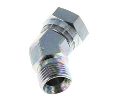 Racor Acodado 45deg G1/2'' Hembra x Macho Acero Alta Presión 60° Cono 300bar (4215.0psi) Hidráulico