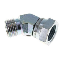 Racor Acodado 45deg G1/2'' Hembra x Macho Acero Alta Presión 60° Cono 300bar (4215.0psi) Hidráulico