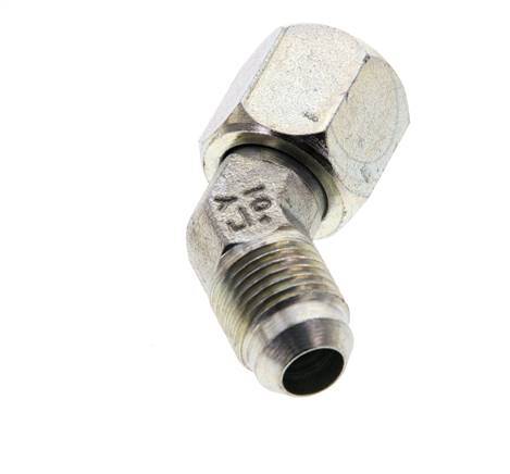 Racor acodado 45deg JIC UNF 9/16''-18 Macho x Hembra Acero 275bar (3863.75psi)