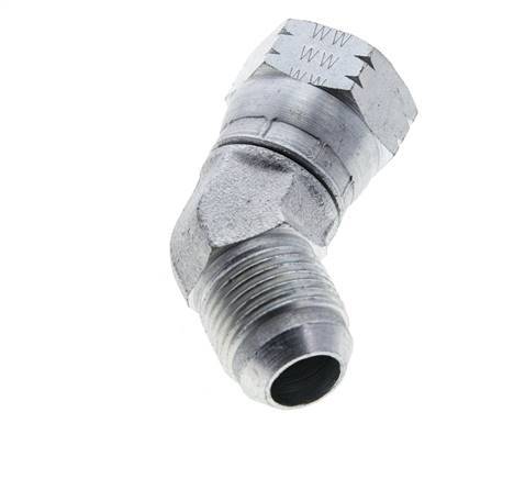 Racor acodado 45deg JIC UNF 7/8''-14 Macho x Hembra Acero 210bar (2950.5psi)