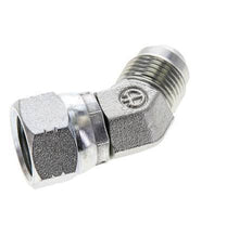 Racor acodado 45deg JIC UNF 3/4''-16 Macho x Hembra Acero 275bar (3863.75psi)