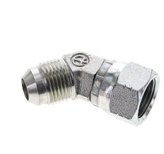 Racor acodado 45deg JIC UNF 3/4''-16 Macho x Hembra Acero 275bar (3863.75psi)