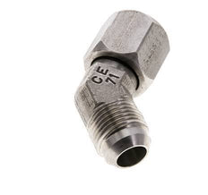 Racor acodado 45deg JIC UNF 7/8''-14 Macho x Hembra Acero inoxidable 210bar (2950.5psi)