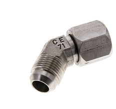 Racor acodado 45deg JIC UNF 7/8''-14 Macho x Hembra Acero inoxidable 210bar (2950.5psi)