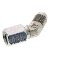 Racor acodado 45deg JIC UNF 7/16''-20 Macho x Hembra Acero 310bar (4355.5psi)