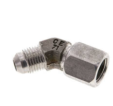 Racor acodado 45deg JIC UNF 1/2''-20 Macho x Hembra Acero inoxidable 275bar (3863.75psi)