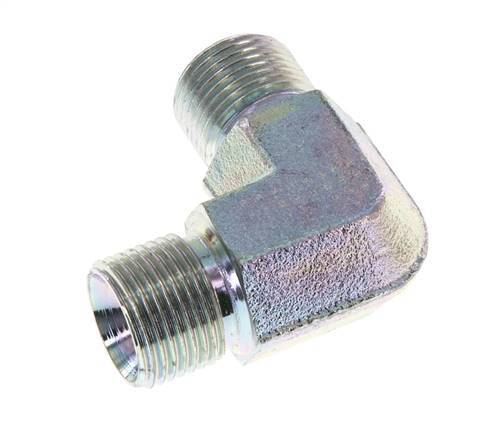 Racor acodado 90deg G3/8'' Acero alta presión 60° Cono 325bar (4566.25psi) Hidráulico