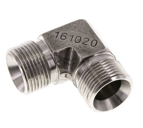 Racor acodado 90deg G3/4'' Acero inoxidable alta presión 60° Cono 325bar (4566.25psi) Hidráulico