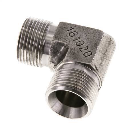 Racor acodado 90deg G3/4'' Acero inoxidable alta presión 60° Cono 325bar (4566.25psi) Hidráulico