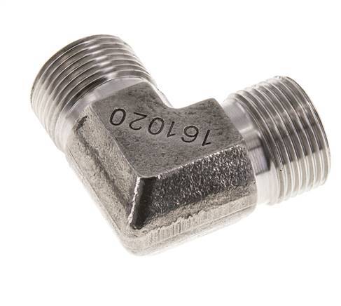 Racor acodado 90deg G3/4'' Acero inoxidable alta presión 60° Cono 325bar (4566.25psi) Hidráulico