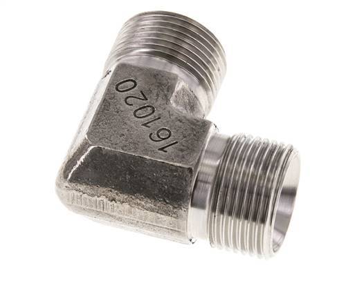 Racor acodado 90deg G3/4'' Acero inoxidable alta presión 60° Cono 325bar (4566.25psi) Hidráulico