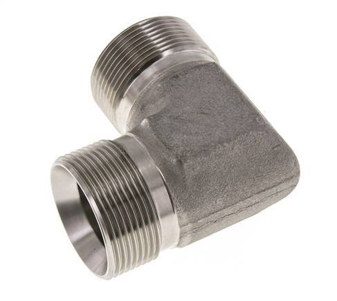 Racor Acodado 90deg G1 1/2'' Acero Inoxidable Alta Presión 60° Cono 190bar (2669.5psi) Hidráulico
