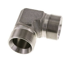 Racor Acodado 90deg G1 1/2'' Acero Inoxidable Alta Presión 60° Cono 190bar (2669.5psi) Hidráulico
