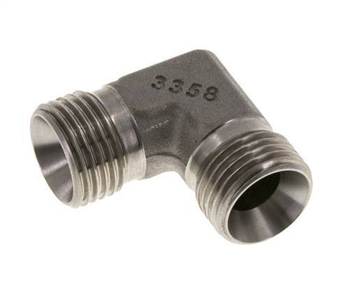 Racor Acodado 90deg G1/2'' Acero Inoxidable Alta Presión 60° Cono 350bar (4917.5psi) Hidráulico