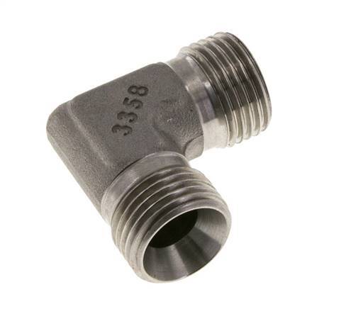 Racor Acodado 90deg G1/2'' Acero Inoxidable Alta Presión 60° Cono 350bar (4917.5psi) Hidráulico