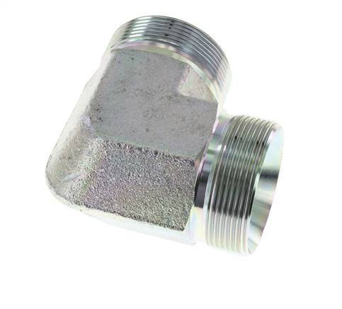 Racor acodado 90deg G2'' Acero alta presión 60° Cono 175bar (2458.75psi) Hidráulico