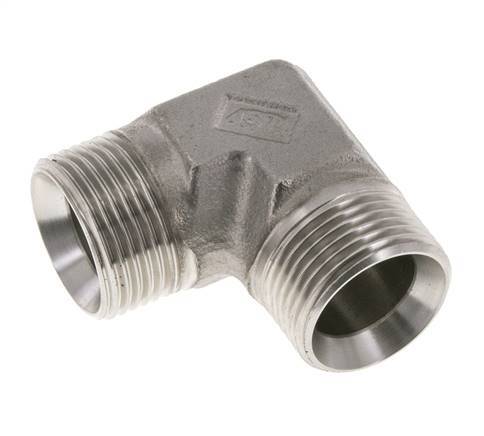 Racor Acodado 90deg G1'' Acero Inoxidable Alta Presión 60° Cono 225bar (3161.25psi) Hidráulico