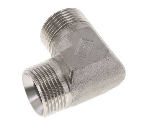 Racor Acodado 90deg G1'' Acero Inoxidable Alta Presión 60° Cono 225bar (3161.25psi) Hidráulico
