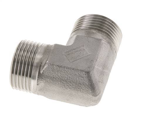 Racor Acodado 90deg G1'' Acero Inoxidable Alta Presión 60° Cono 225bar (3161.25psi) Hidráulico