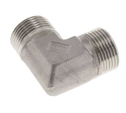 Racor Acodado 90deg G1'' Acero Inoxidable Alta Presión 60° Cono 225bar (3161.25psi) Hidráulico