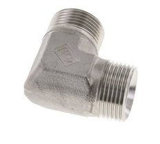 Racor Acodado 90deg G1'' Acero Inoxidable Alta Presión 60° Cono 225bar (3161.25psi) Hidráulico