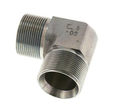 Racor acodado 90deg G1 1/2'' Acero alta presión 60° Cono 190bar (2669.5psi) Hidráulico