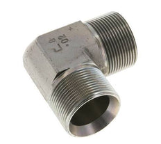 Racor acodado 90deg G1 1/2'' Acero alta presión 60° Cono 190bar (2669.5psi) Hidráulico