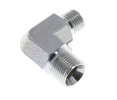 Racor reductor acodado 90deg G1/4'' x G3/8'' Acero alta presión 60° Cono 325bar (4566.25psi) Hidráulico