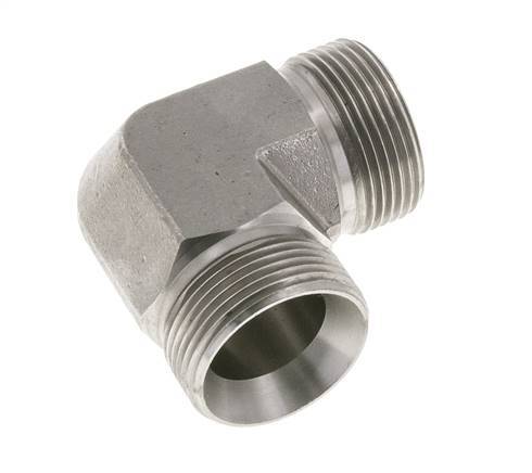 Racor Acodado 90deg G1 1/4'' Acero Inoxidable Alta Presión 60° Cono 190bar (2669.5psi) Hidráulico