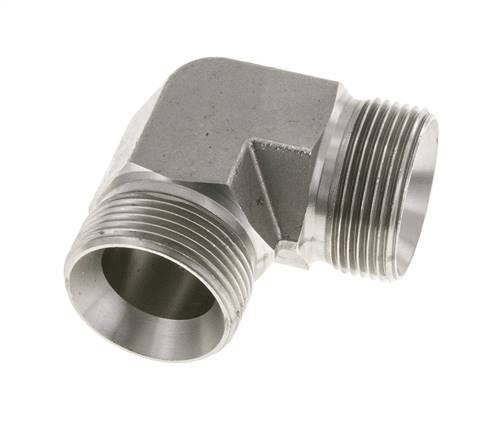 Racor Acodado 90deg G1 1/4'' Acero Inoxidable Alta Presión 60° Cono 190bar (2669.5psi) Hidráulico