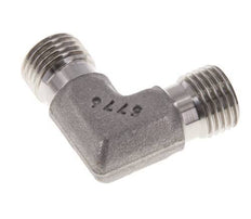 Racor acodado 90deg G1/4'' Acero inoxidable alta presión 60° Cono 350bar (4917.5psi) Hidráulico