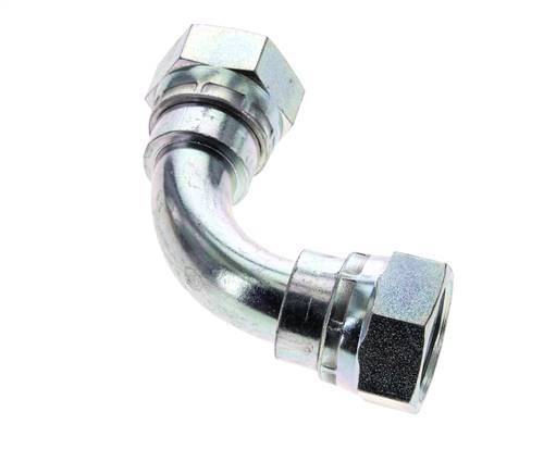 Racor Acodado 90deg G3/4'' Hembra Acero Alta Presión 60° Cono 175bar (2458.75psi) Hidráulico