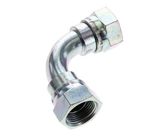 Racor Acodado 90deg G3/4'' Hembra Acero Alta Presión 60° Cono 175bar (2458.75psi) Hidráulico