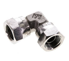 Racor Acodado 90deg G3/8'' Hembra Acero Inoxidable Alta Presión 60° Cono 425bar (5971.25psi) Hidráulico