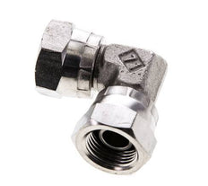 Racor Acodado 90deg G3/8'' Hembra Acero Inoxidable Alta Presión 60° Cono 425bar (5971.25psi) Hidráulico