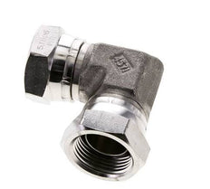 Racor Acodado 90deg G1'' Hembra Acero Inoxidable Alta Presión 60° Cono 150bar (2107.5psi) Hidráulico