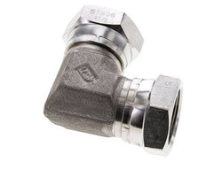 Racor Acodado 90deg G1'' Hembra Acero Inoxidable Alta Presión 60° Cono 150bar (2107.5psi) Hidráulico